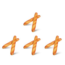 8Pièces Pain Simulation PU Pour Décor Cuisine, Boutique Et Café