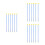 18Pcs Blue Plastic Suction Cup Replacement Arrows Kids Archery Game 2