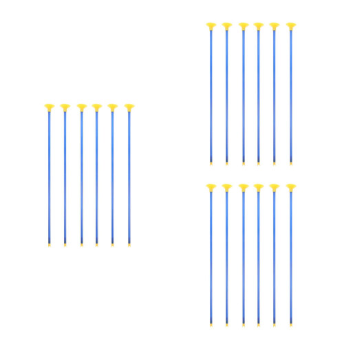 18Pcs Blue Plastic Suction Cup Replacement Arrows Kids Archery Game 1