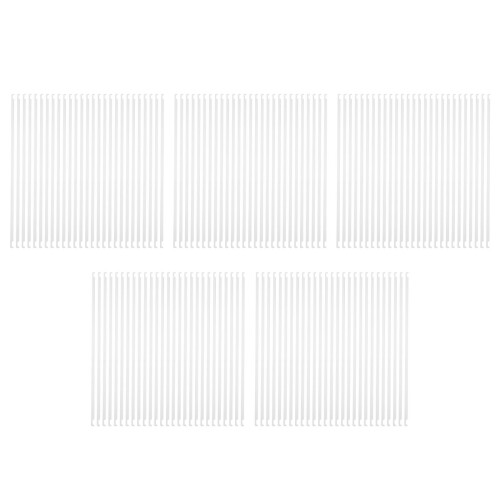 125Pcs White Hanging File Bars Metal for Bills and Documents 1
