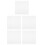 125Pcs White Hanging File Bars Metal for Bills and Documents 4