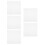 125Pcs White Hanging File Bars Metal for Bills and Documents 5