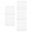 125Pcs White Hanging File Bars Metal for Bills and Documents 6