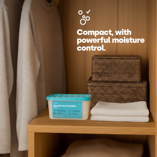LIVIVO 500ml Teardrop Disposable Dehumidifier 5-pack 1