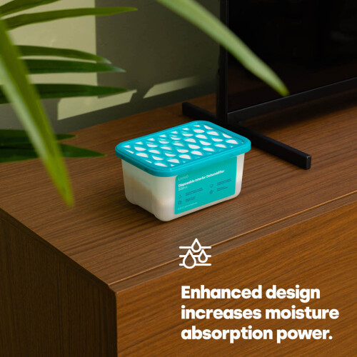 LIVIVO 500ml Teardrop Disposable Dehumidifier 5-pack 2