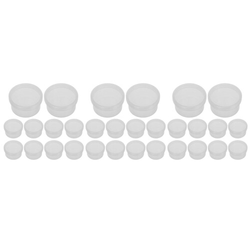 30Pcs Durable Transparent Plastic Storage Boxes Ideal for Cosmetics 2