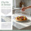Couvercle Dôme Rectangulaire Transparent Pour Gâteaux 4