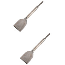 2Pcs Corrosion-Resistant Hammer Drill Tile Silver Angled Tool