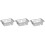 3Pcs Silver Stainless Steel Kitchen Dish Rack Expandable Drying Holder 3