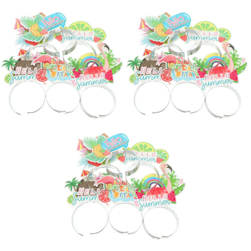 36Pièces Accessoires Cheveux Pour Thème Hawaïen 1