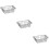 3Pcs Silver Stainless Steel Kitchen Dish Rack Expandable Drying Holder 8