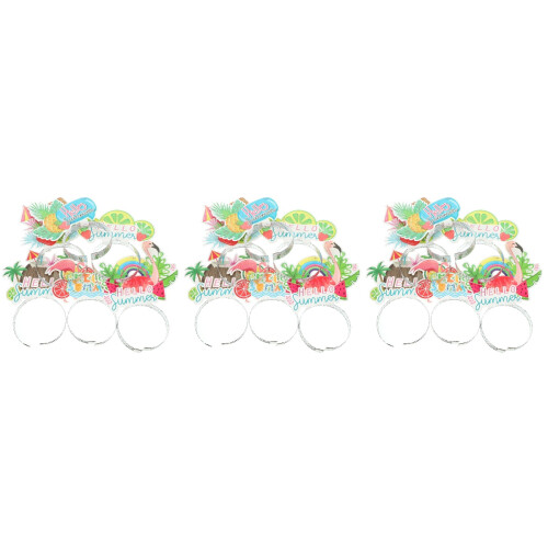 36Pièces Accessoires Cheveux Pour Thème Hawaïen 2
