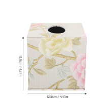 2Pcs Elegant Tissue Box Holder Large Capacity Napkin Dispenser