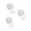 60Pcs Square Clear Planter Drip Trays Space-Saving Plastic Pot Saucers 3