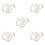 50Pcs Silver Copper Cable End Terminal Kit for Car Audio Systems 3