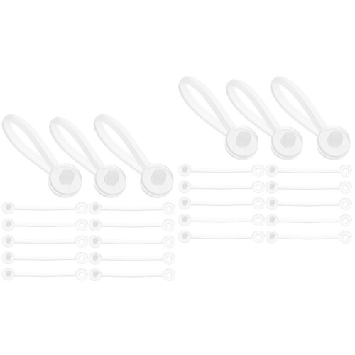 200Pcs White Clothes Tag Strings Plastic Rope Fasteners for Price Tags 2