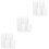 36Pcs Reusable Plastic Toothbrush Cups White Bathroom Drinking Mugs 4
