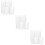 36Pcs Reusable Plastic Toothbrush Cups White Bathroom Drinking Mugs 8