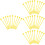 40Pcs Yellow Ps Drum Sticks Durable Percussion Mallets for Beginners 5