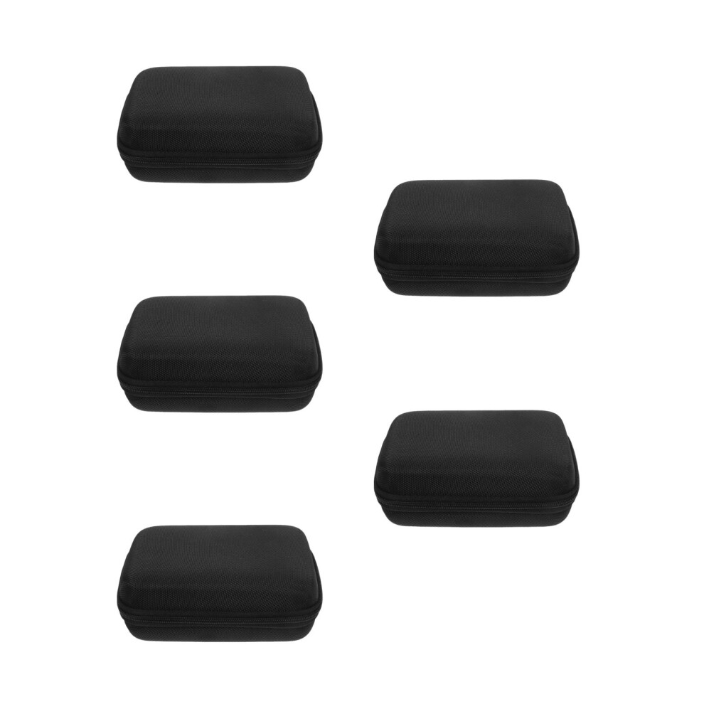 Ohphcall Black 5Pcs Multifunctional Diabetes Device Organizer Carrying Pouch