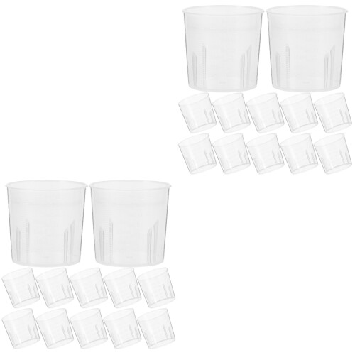 200Pcs Transparent Measuring Cups for Epoxy Resin and DIY Craft Tools 1