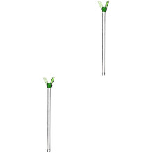 2 Pieces Glass Stirring Rods Coffee Cocktail Stirrer Swizzle Stick