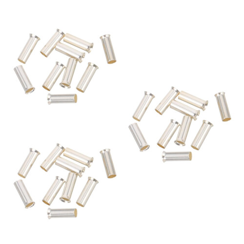 30Pcs Copper Wire End Terminal Kit Silver for Car Audio Installation