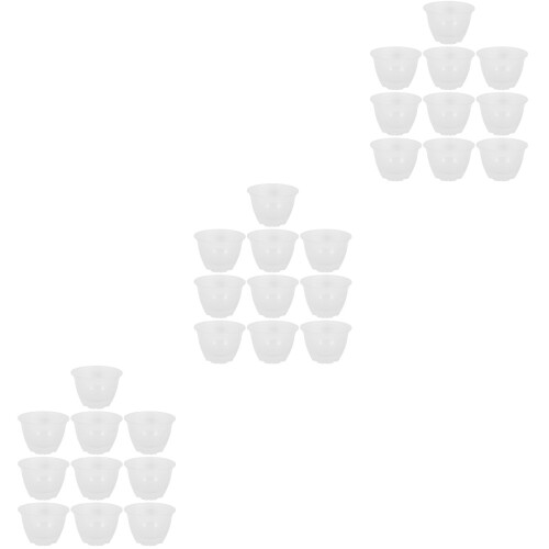 30Pcs White Plastic Plants Water Pot Durable Water Storage for Home