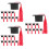 30Pièces Bouchons Chapeaux Rouges Mini Graduation Pour Bouteilles 6
