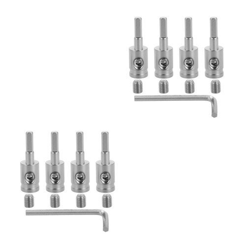 2Sets Silver Brass Amp Input Adaptor Kit for Home Car Audio Wiring 1
