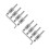2Sets Silver Brass Amp Input Adaptor Kit for Home Car Audio Wiring 3