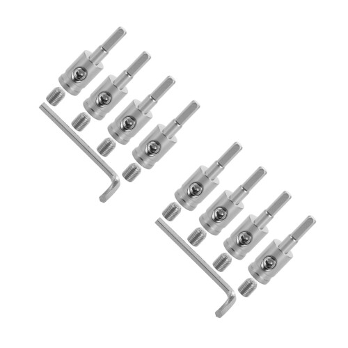 2Sets Silver Brass Amp Input Adaptor Kit for Home Car Audio Wiring 2