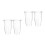 4Pcs Plastic Graduated Blender Cups Replacement for Home Mixing 3