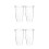4Pcs Plastic Graduated Blender Cups Replacement for Home Mixing 5