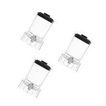 3Pcs Transparent Blender Cups with Stainless Steel for Food Processing