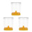 3Pcs Egg Slicing Tool and Fruit Cutter Yellow Compact Kitchen Gadget 4