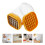 3Pcs Egg Slicing Tool and Fruit Cutter Yellow Compact Kitchen Gadget 8