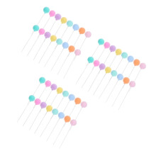 48Pcs Versatile Clay Balloon Cake Toppers for Wedding and Party