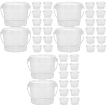 60Pcs Durable Plastic Painting Box with Lid Handy Storage Organizer