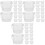 60Pcs Durable Plastic Painting Box with Lid Handy Storage Organizer 1