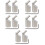 10Pcs 0 Gauge Wire Terminal Connector Silver Car Audio Reducer 6