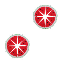 16Pcs Mini Watermelon Fruit Charms for DIY Jewelry and Decor
