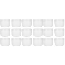 18Pcs Transparent PP Cream Jars with Lids Wide Mouth Travel Containers