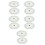 10Pcs Reusable Silver Plastic Rectangle Food Bowl Lids for Lunch Boxes 3