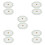 10Pcs Reusable Silver Plastic Rectangle Food Bowl Lids for Lunch Boxes 4