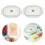 10Pcs Reusable Silver Plastic Rectangle Food Bowl Lids for Lunch Boxes 8