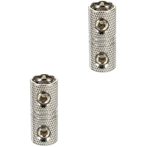 2Pcs Silver Audio Wire Extension Connector Kit for Car Stereo Systems 1