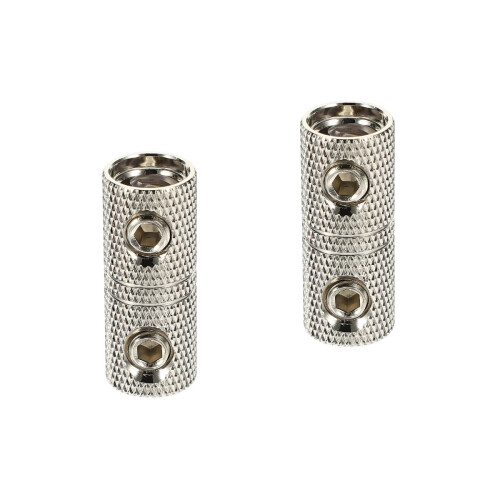 2Pcs Silver Audio Wire Extension Connector Kit for Car Stereo Systems 2