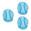 3Pièces Insert Casque Polyester Respirant Pour Accessoires Casque 3