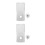 2Sets White Rv Water Inlet with Cap Durable ABS Material for Motorhome 4